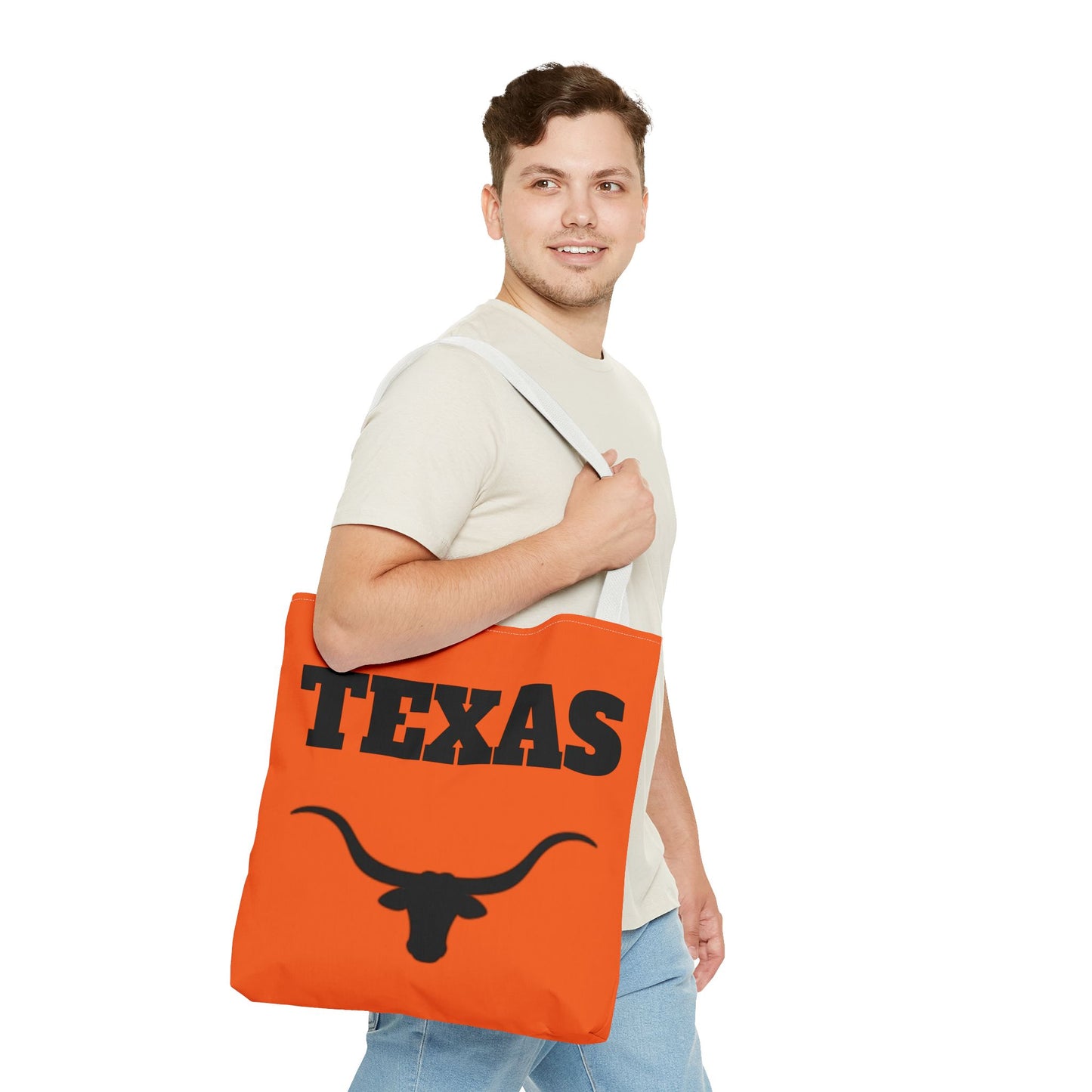Bolsa de mano Texas Longhorn: diseño naranja llamativo para fanáticos