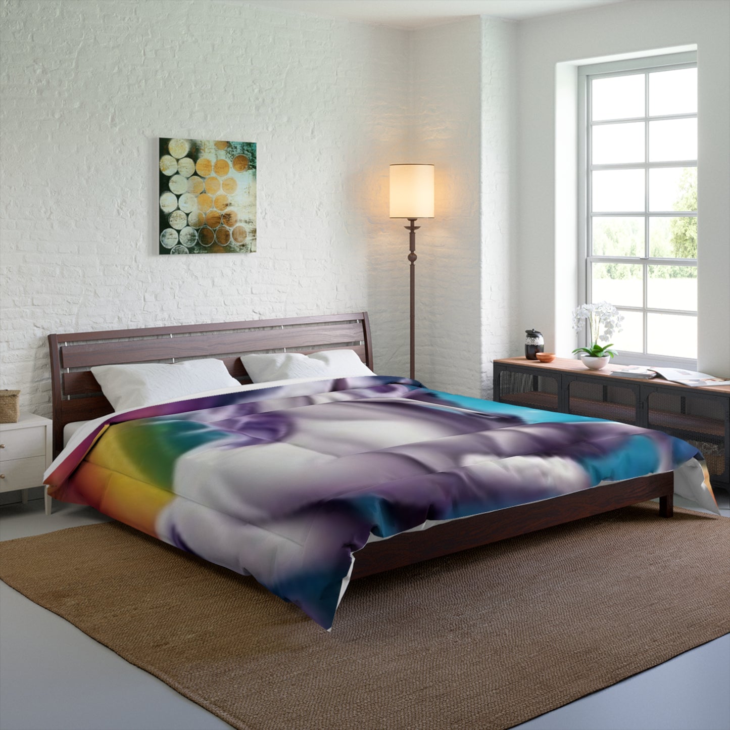 Unicorn Comforter Great for a Girl's Room Matching Pillows Cozy While Watching TV Great Gift