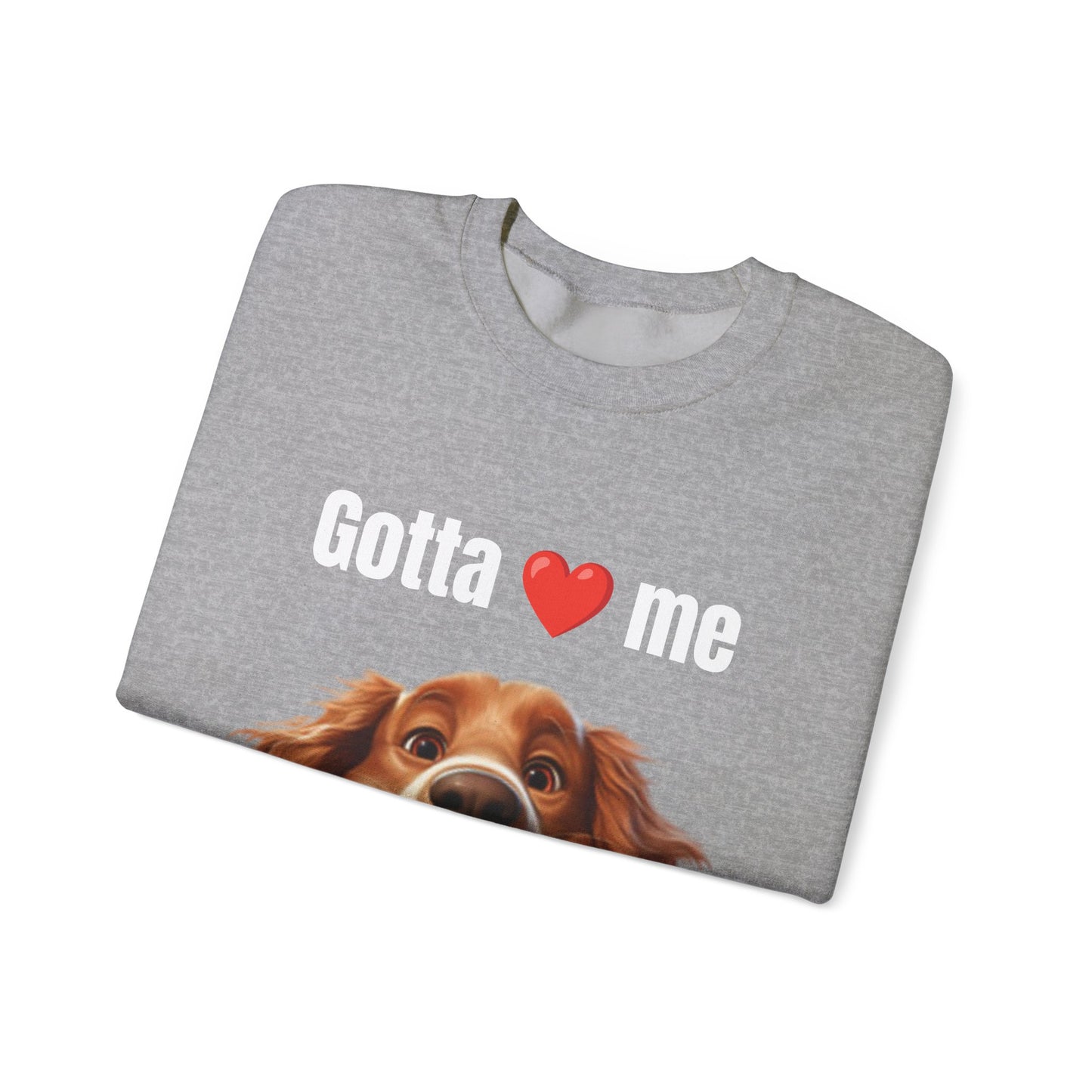 Dog Lover Cat Spider Crewneck Sweatshirt, Gotta Love Me Sweatshirt, Funny Pet Gift, Cozy Dog Sweatshirt, Unisex Animal Lover Apparel