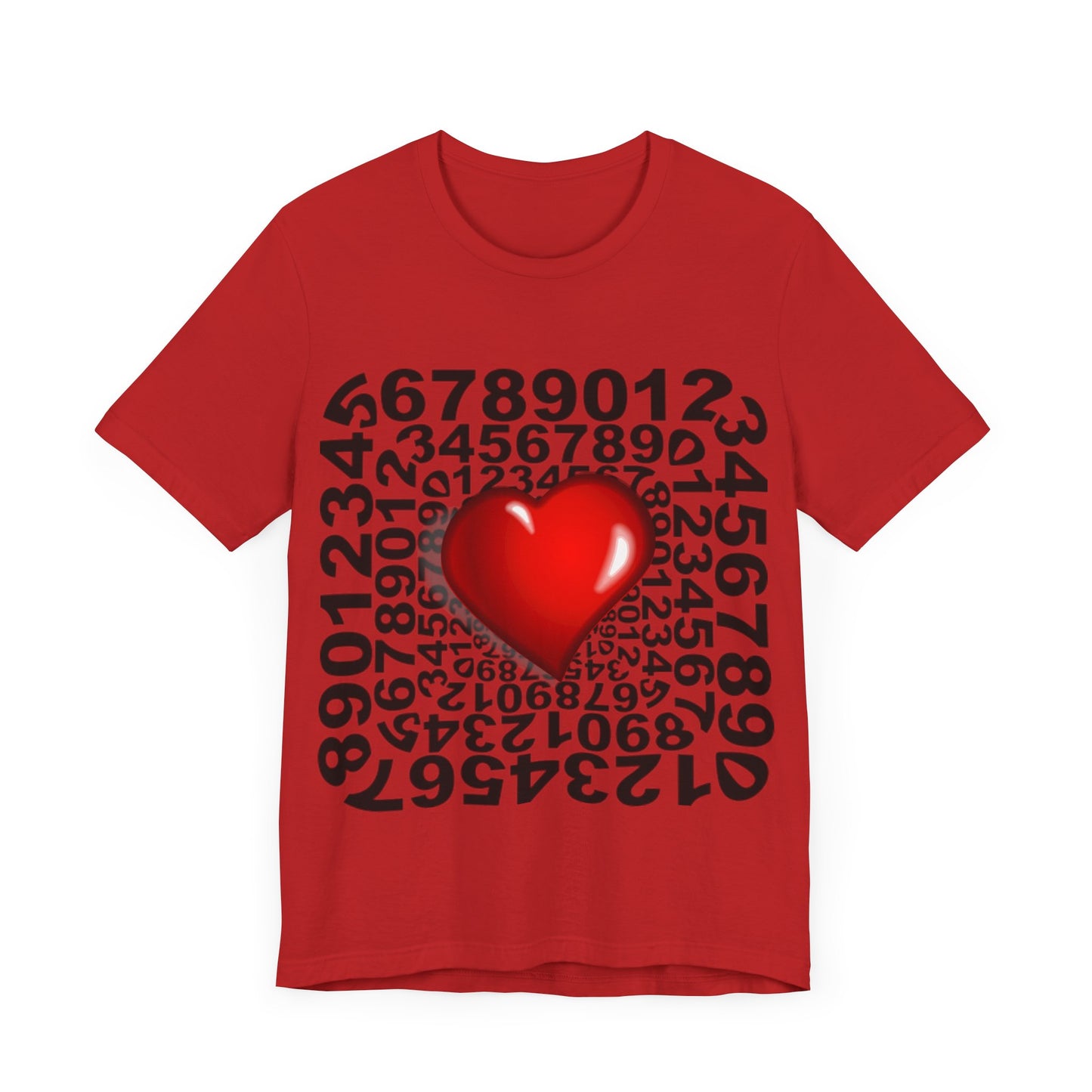 Camiseta Números Corazón