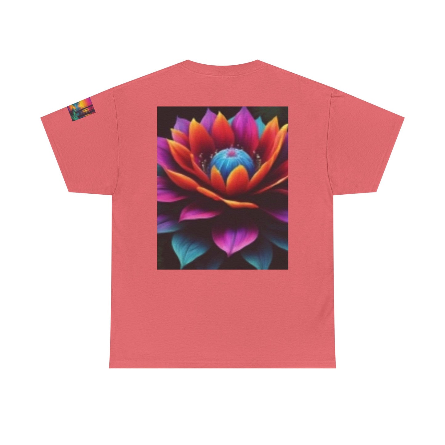 Chestire Cat Colorful Flower T-shirt