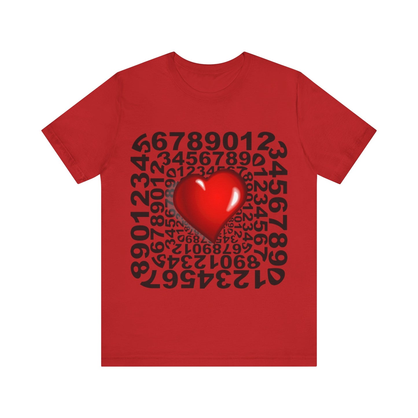 Camiseta Números Corazón