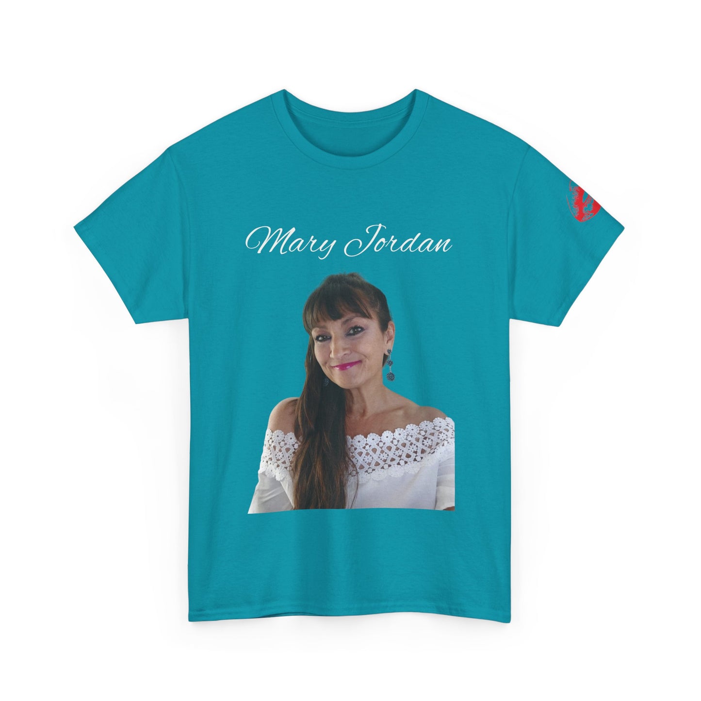 Camiseta unisex de algodón grueso con retrato elegante: ropa informal con estilo