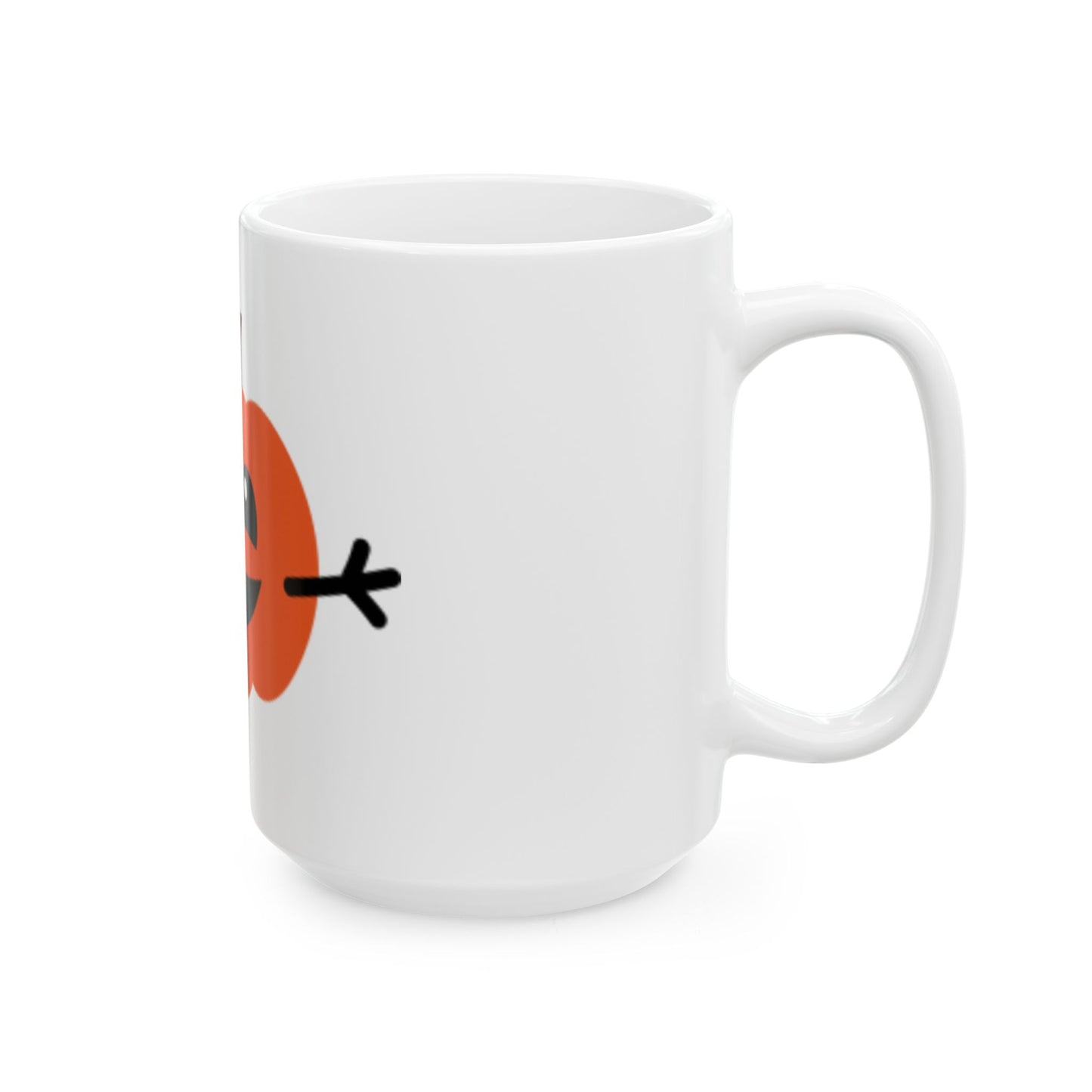 Orange Pumpkin Ceramic Mug, (11oz, 15oz) Great for Children & Adults Fabulous Gift!