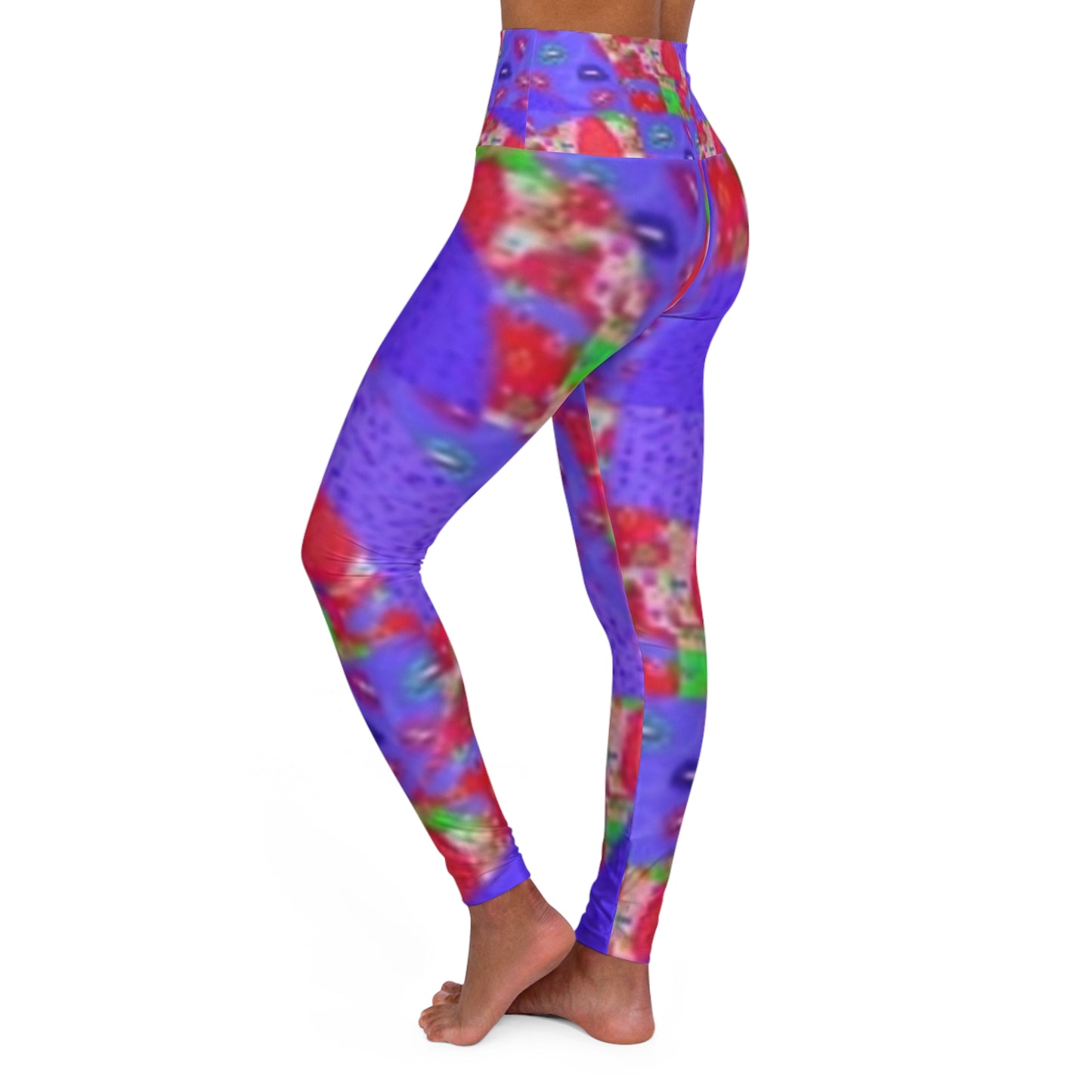 Leggings de yoga de cintura alta vibrantes para un estilo de vida activo: perfectos para fitness y uso diario.