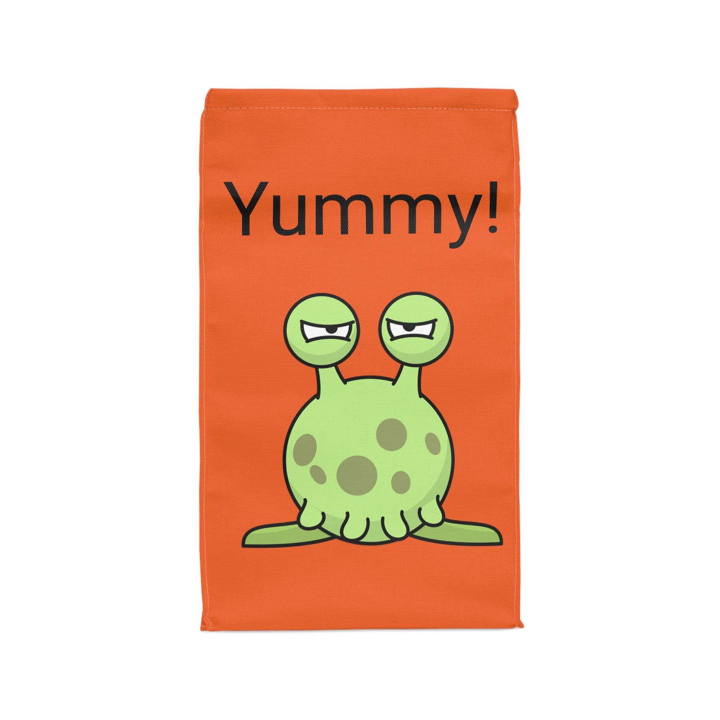 Bolsa de almuerzo de poliéster verde extraterrestre Yummy