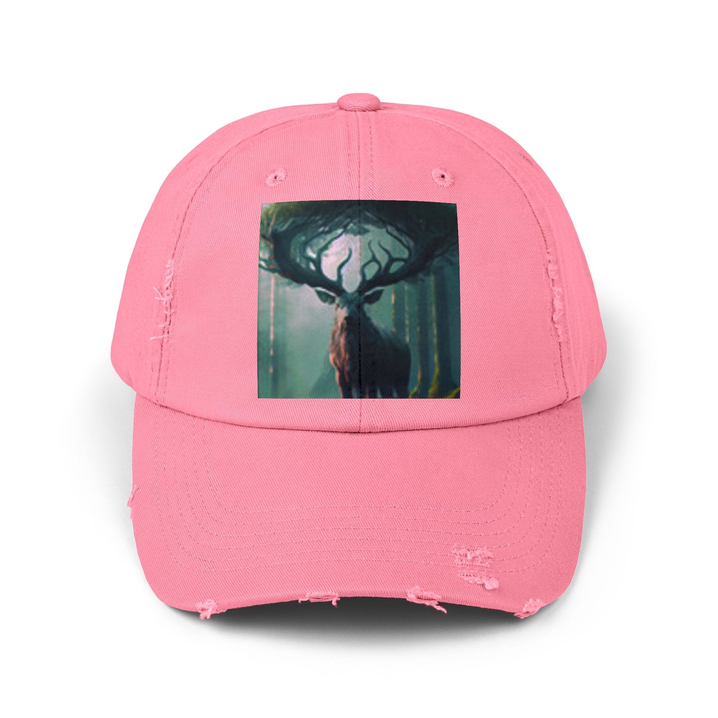 Bosque de ciervos con gorra en dificultades