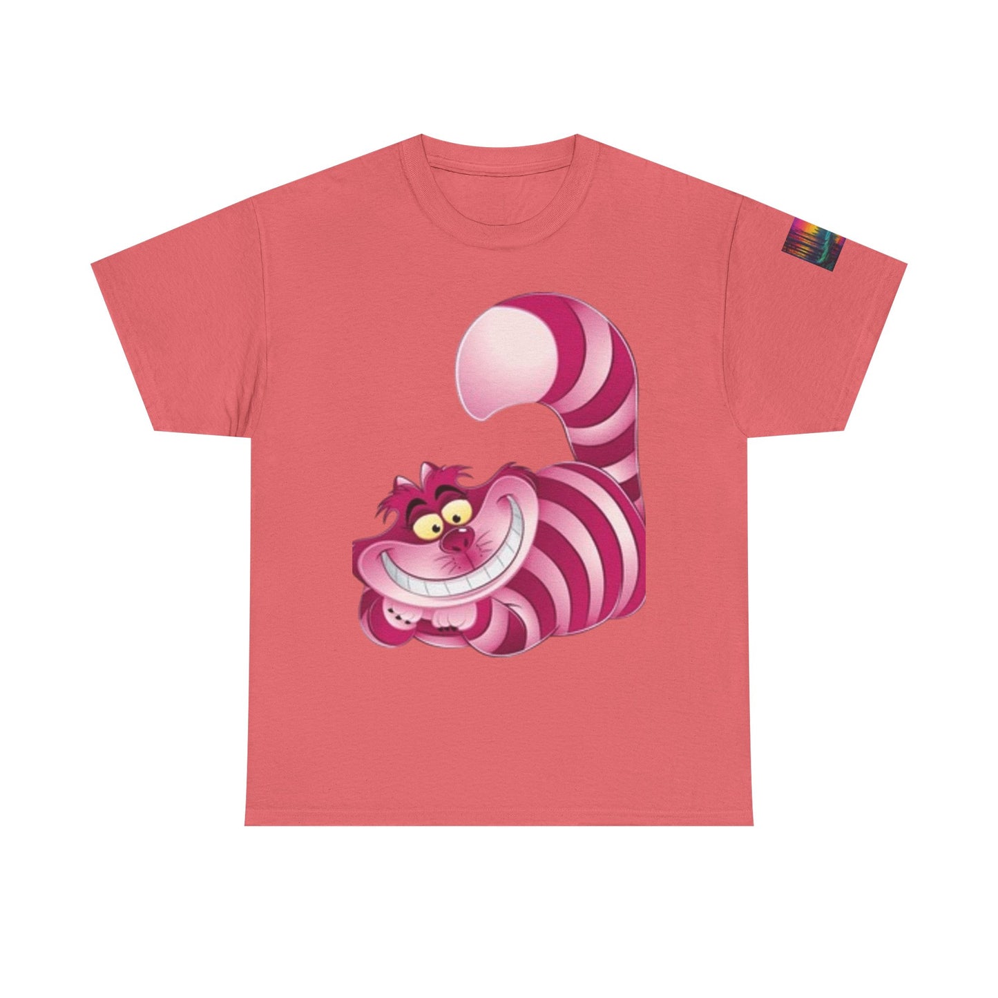 Chestire Cat Colorful Flower T-shirt