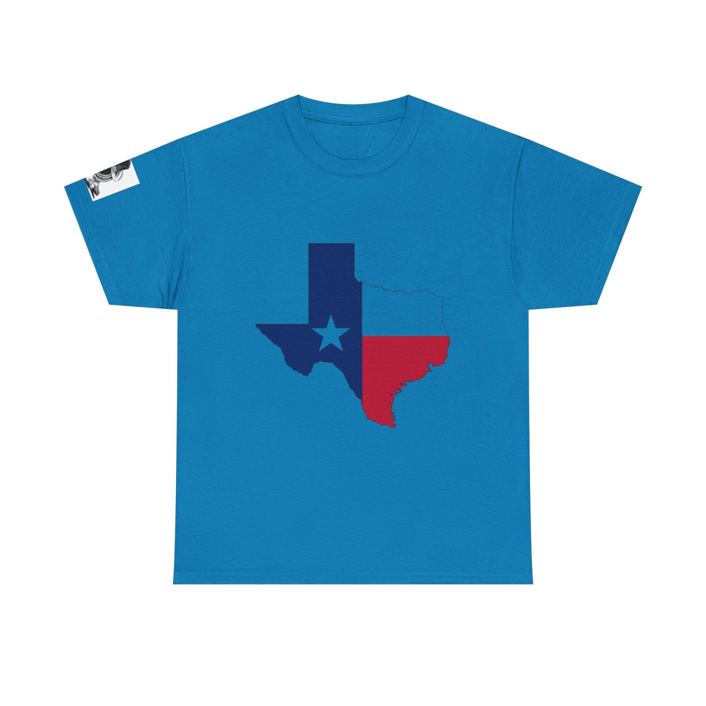 Camiseta unisex de algodón grueso Texas Pride - Diseño rústico de atardecer