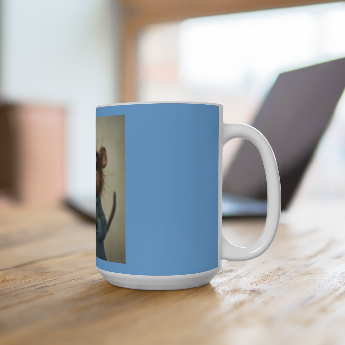 Taza de 15 oz con diseño de ratón y taza de café