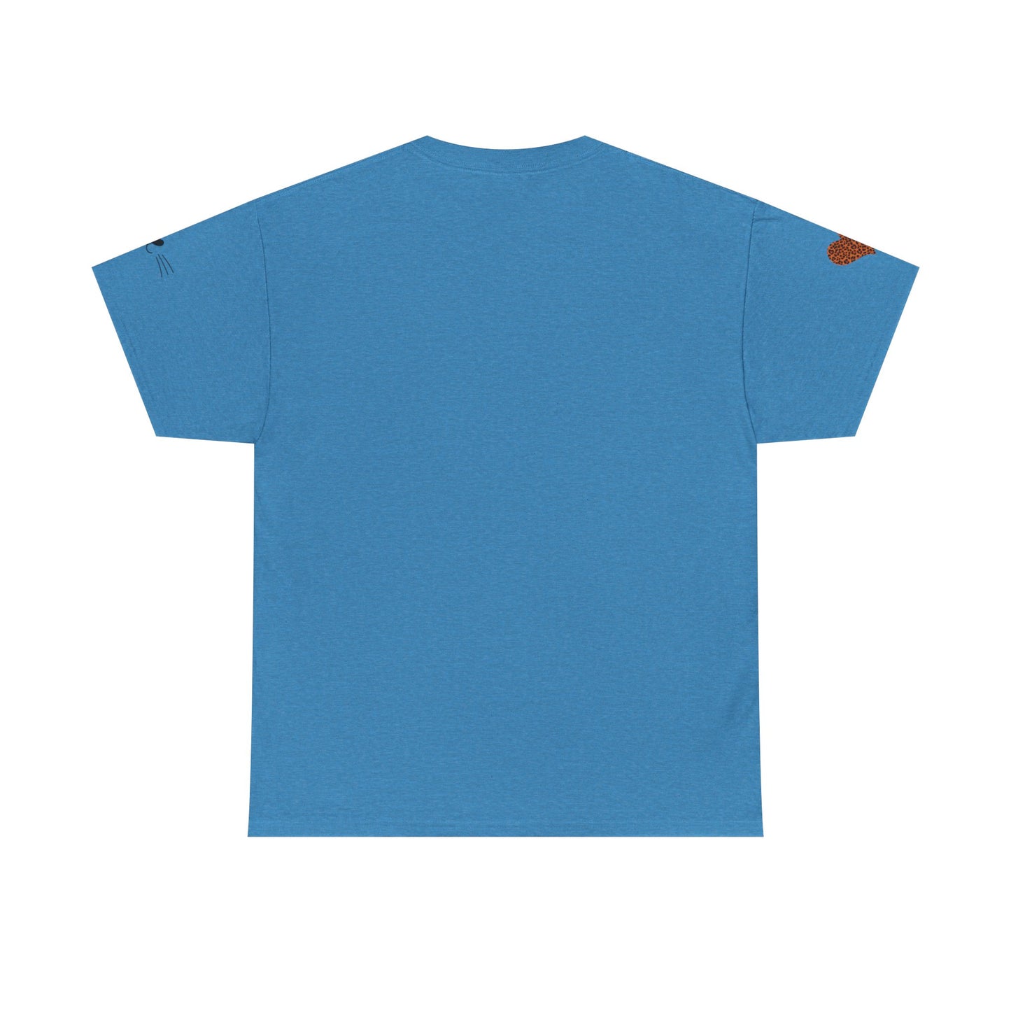 Camiseta unisex de algodón grueso con diseño de gato divertido - "¿Quién soy yo?"