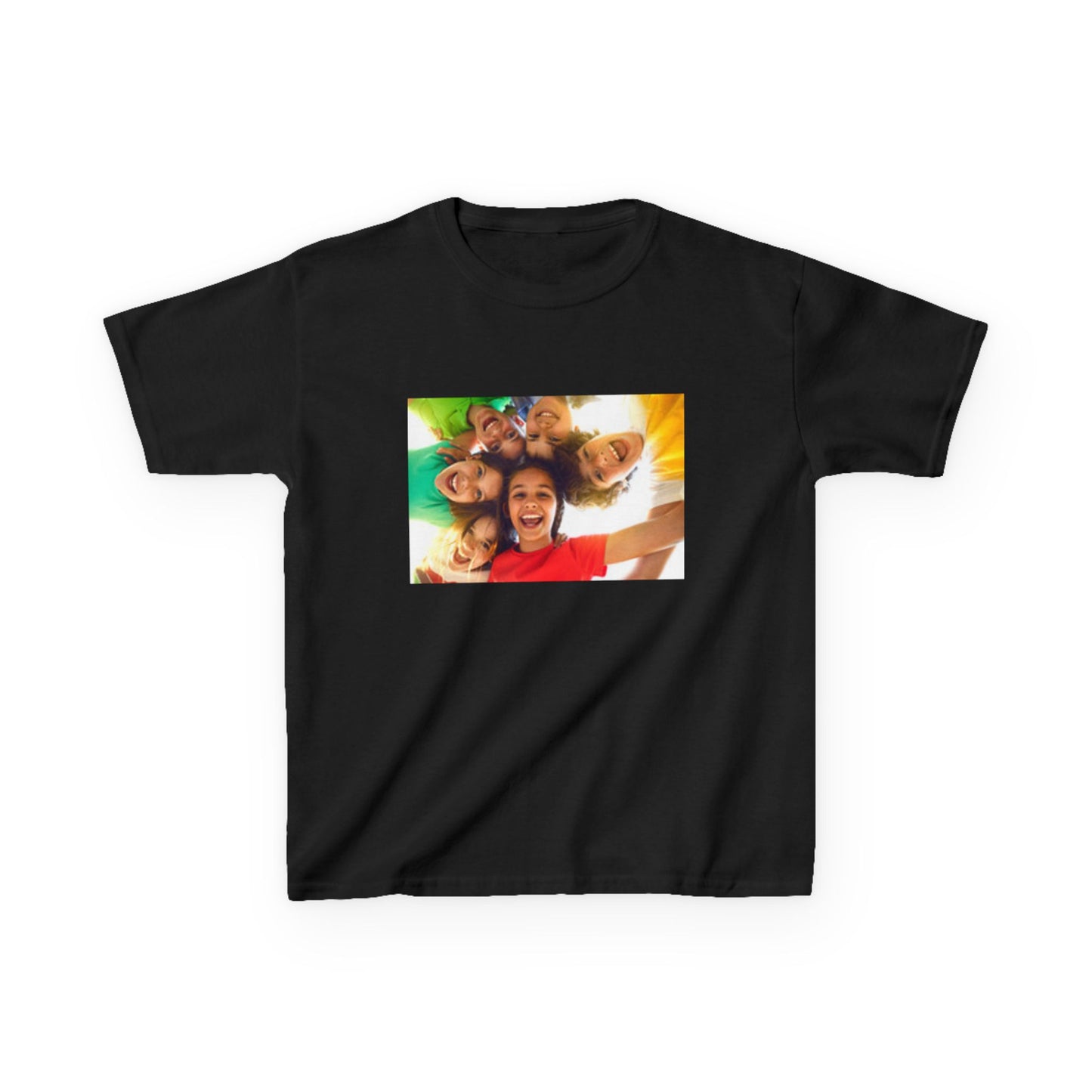Colorful Fun Kids & Happy Face Tee - Playful Cotton T-Shirt for Summer Adventures, Birthday Gifts, Family Gatherings, Everyday Wear, Back-to-School