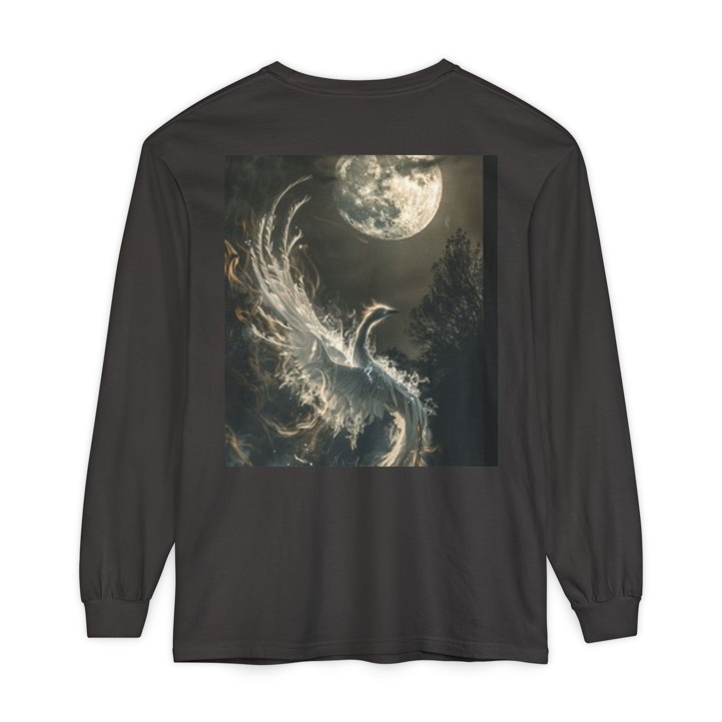 Camiseta de manga larga mística | Diseño de Mago Celestial y Fénix
