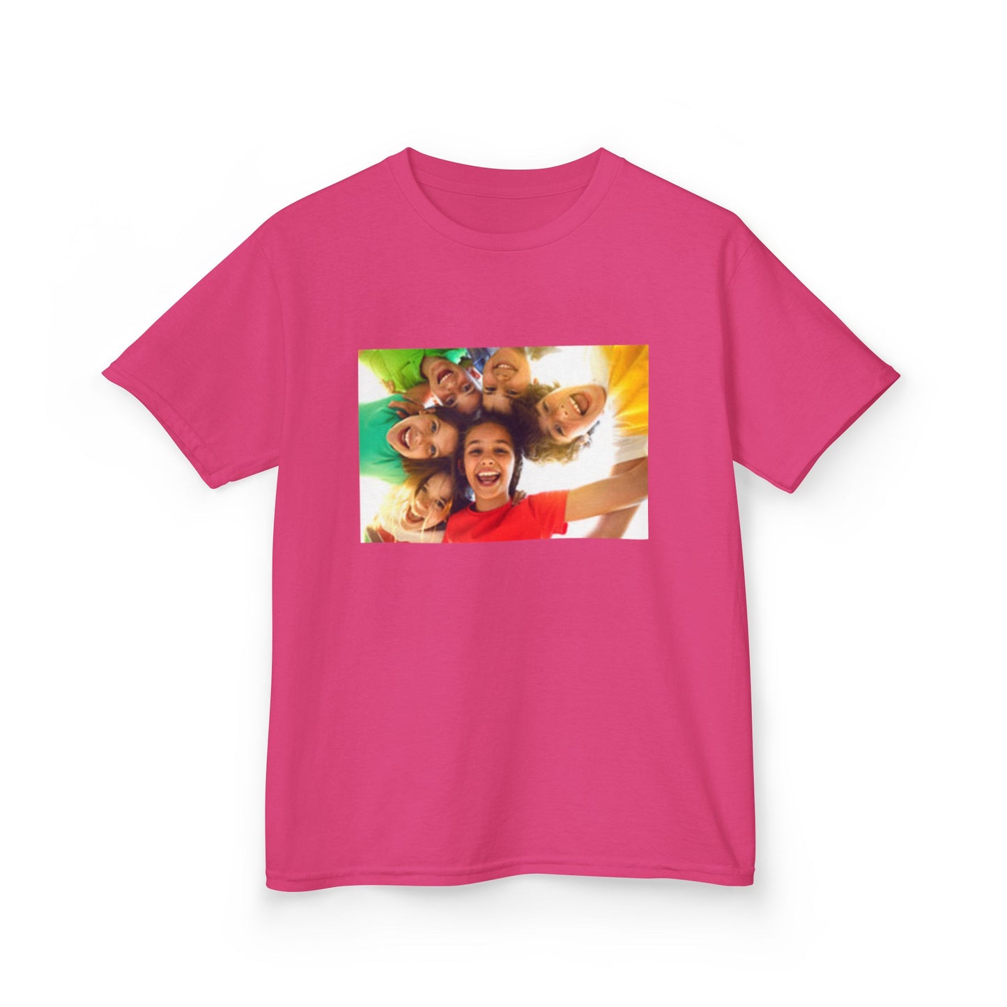 Colorful Fun Kids & Happy Face Tee - Playful Cotton T-Shirt for Summer Adventures, Birthday Gifts, Family Gatherings, Everyday Wear, Back-to-School