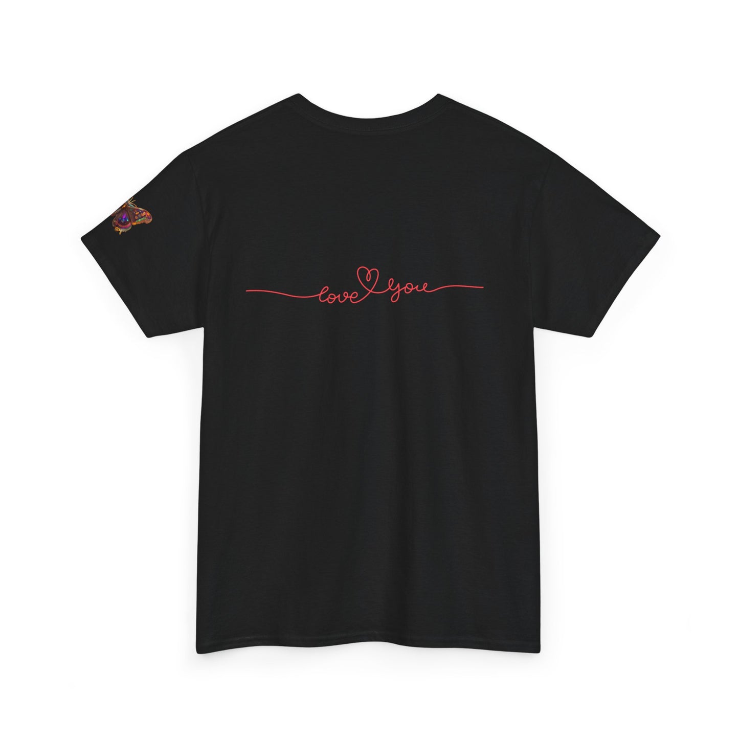 Camiseta unisex de algodón grueso Bohemian Heart: perfecta para el amor y el cariño.