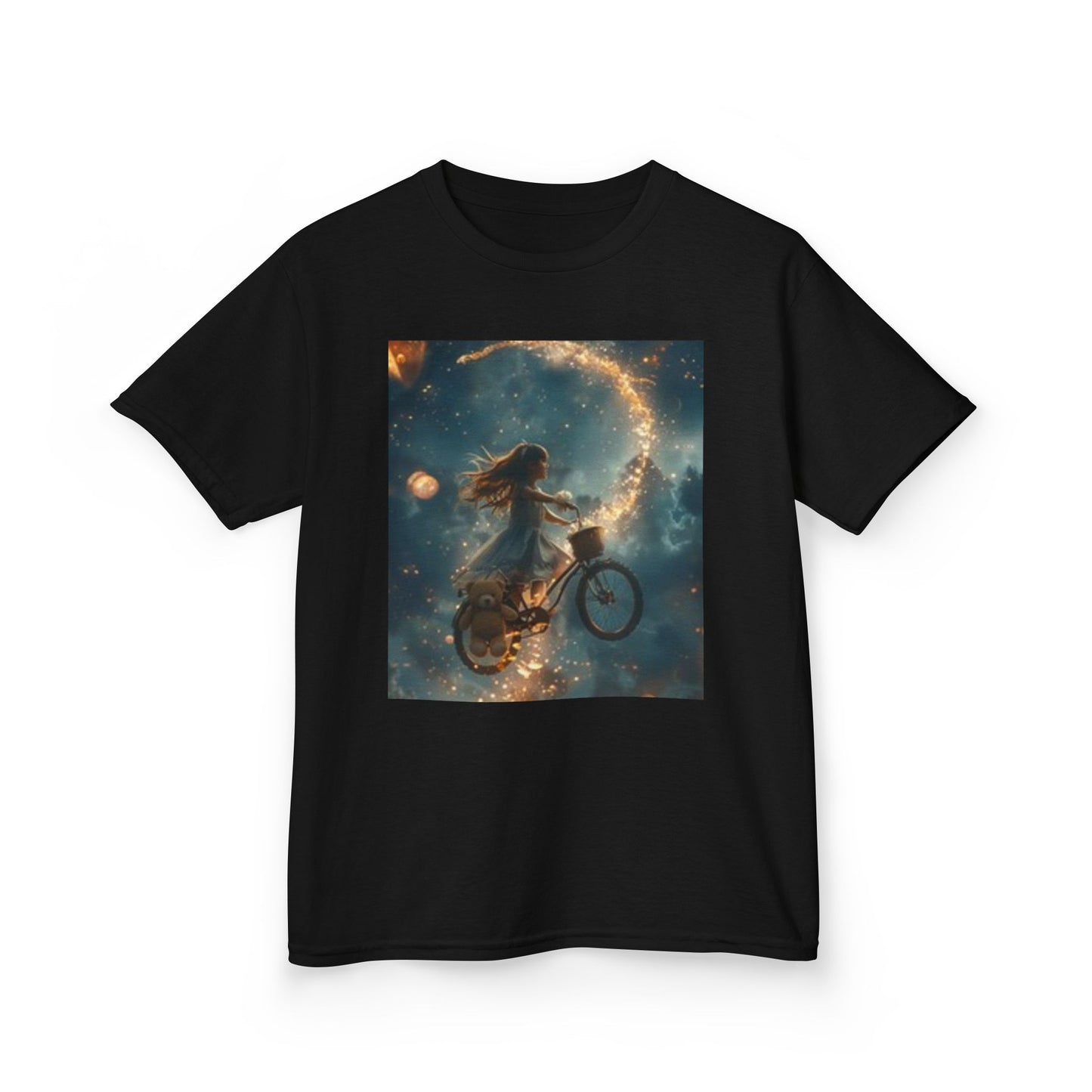 Camiseta infantil de aventura cósmica - Diseño de ciclismo espacial