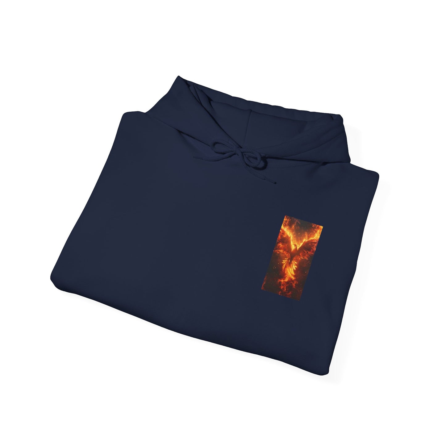 Sudadera unisex con capucha de mezcla pesada™ de fénix y ángel mítico - Moda de fantasía acogedora
