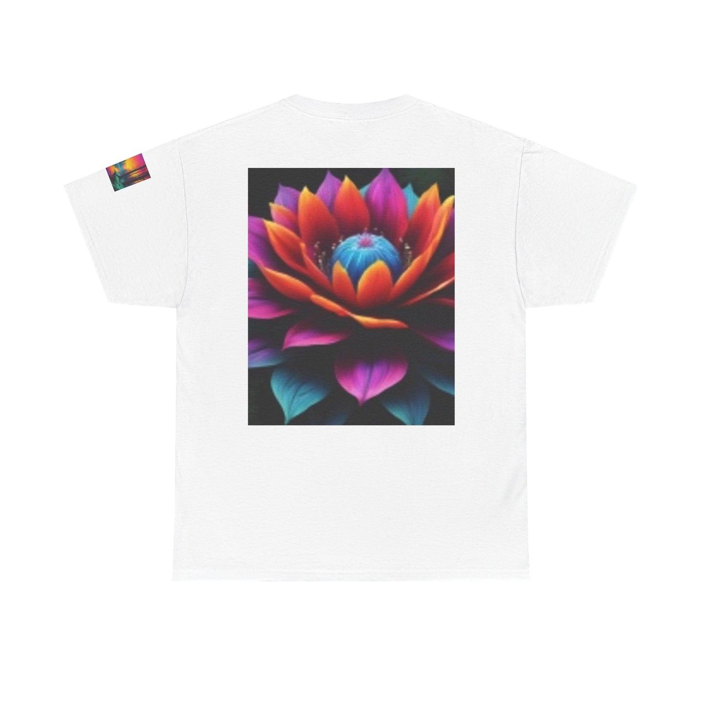 Chestire Cat Colorful Flower T-shirt