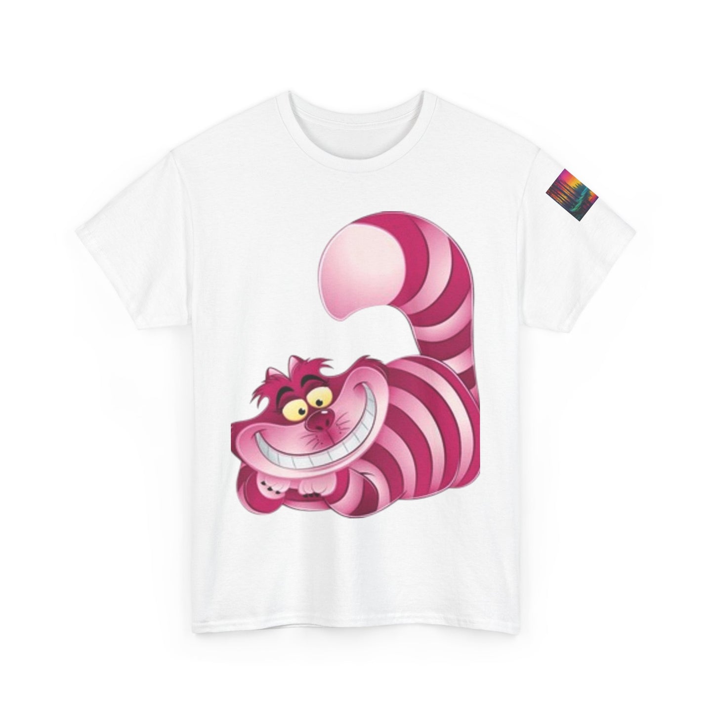 Chestire Cat Colorful Flower T-shirt