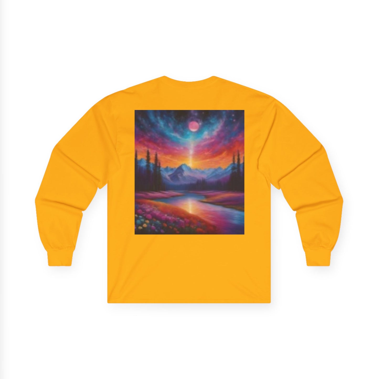Camiseta de manga larga "Aventura al atardecer": arte gráfico impresionante para amantes de la naturaleza