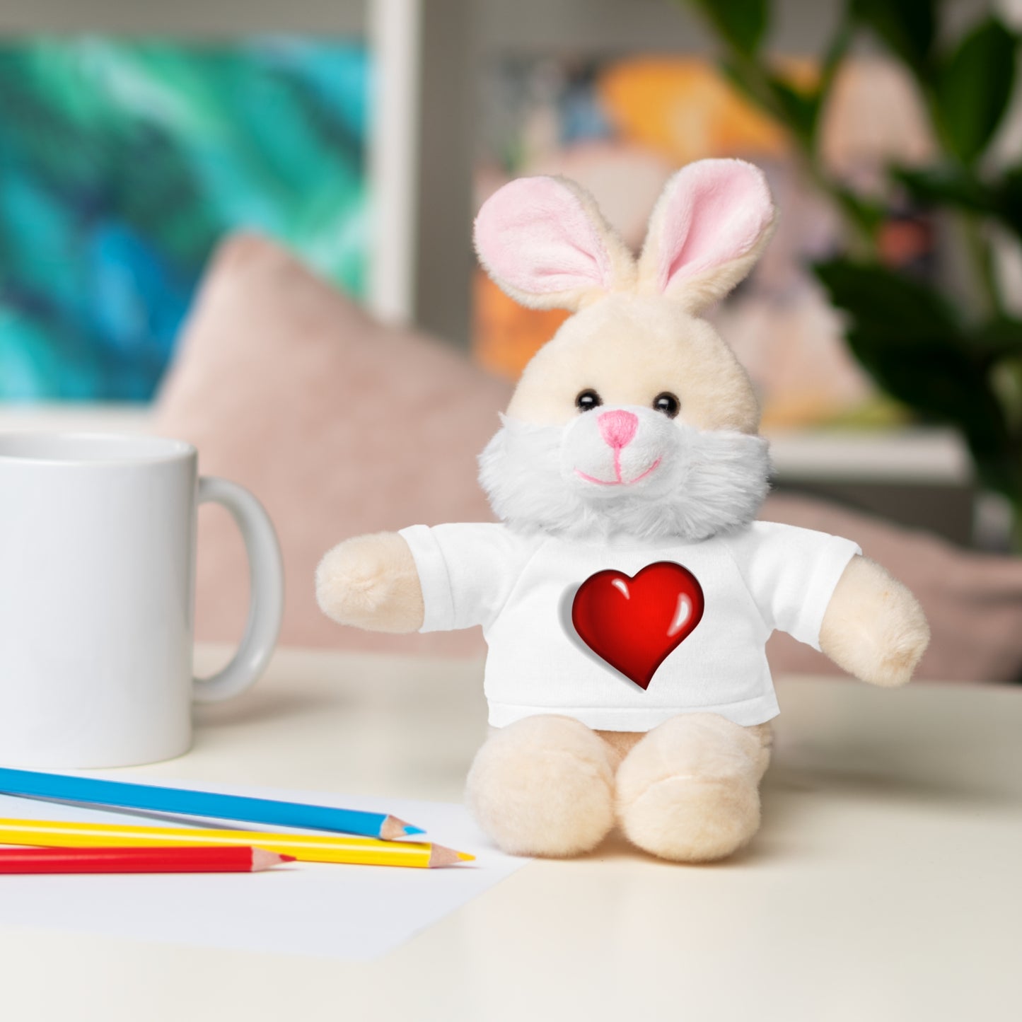 Corazón de osito de peluche