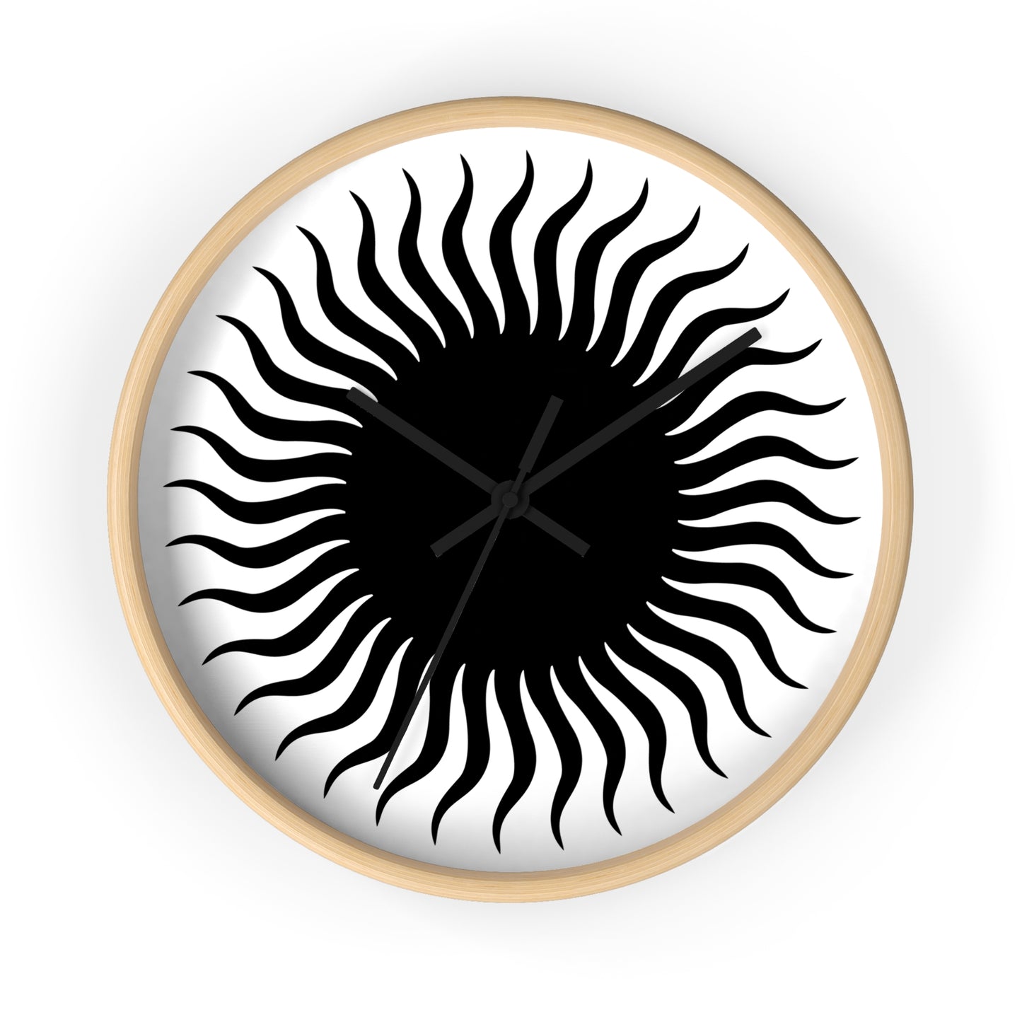 Reloj de pared Sol negro