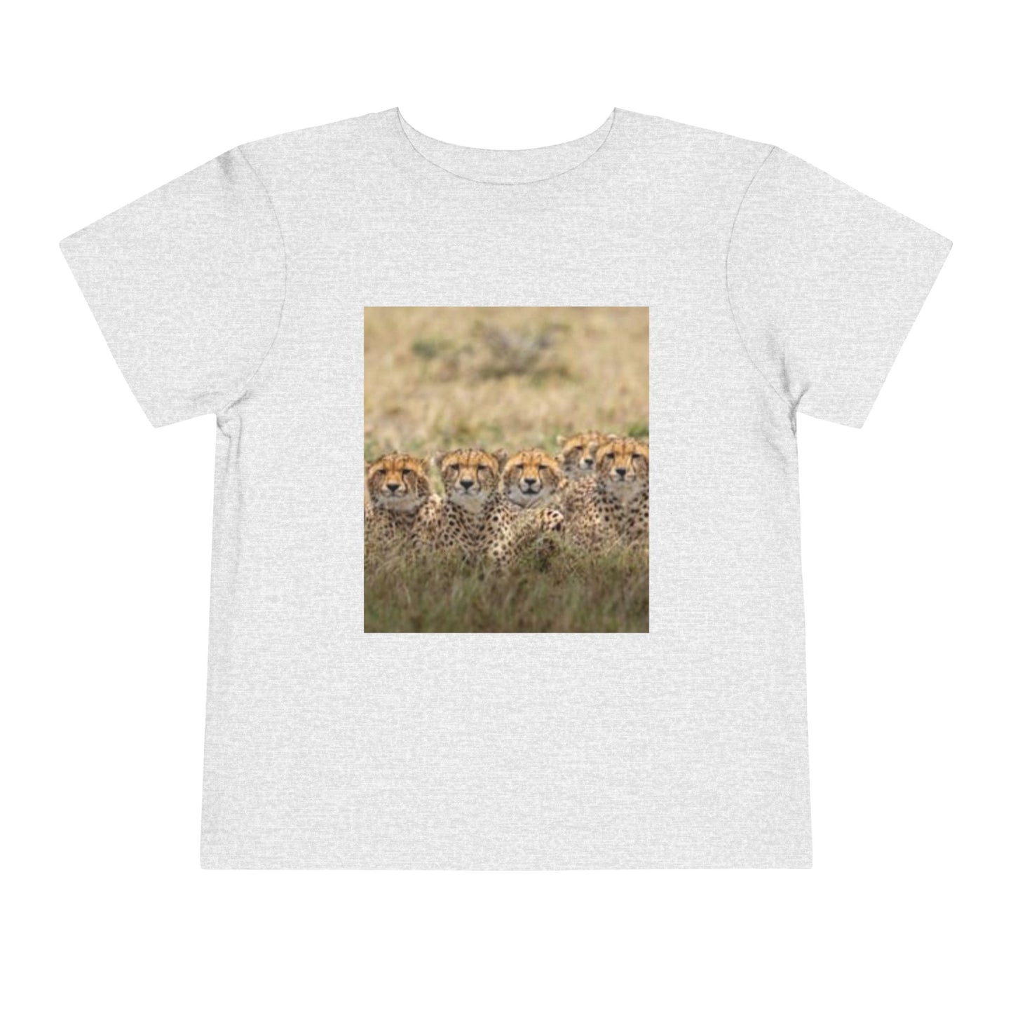 Camiseta infantil con estampado de guepardo - Diseño de corazón salvaje