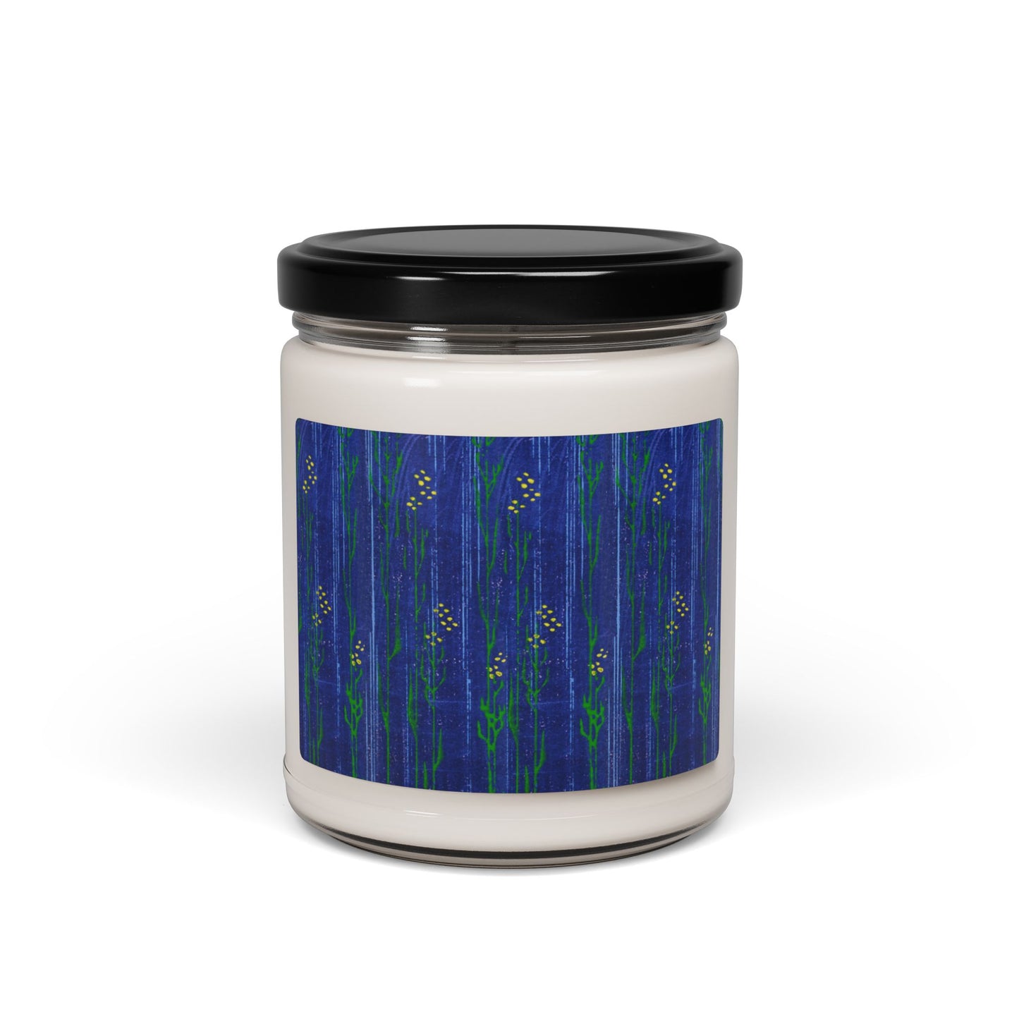 Vela de soja perfumada, 9 oz, color azul