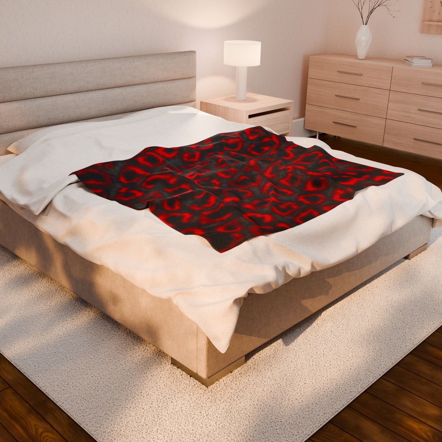 Acogedora manta de terciopelo: perfecta para la decoración y comodidad del hogar.