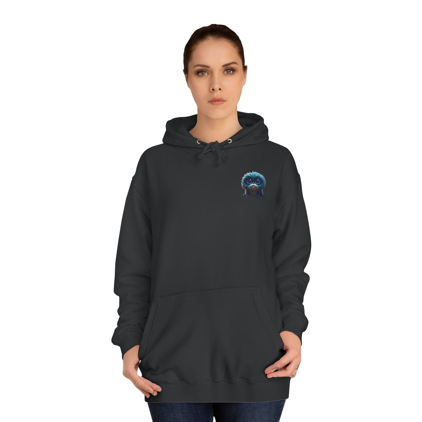 Colorful Unisex College Hoodie with Whimsical Creature Design - Perfect for Students, Gifts, and Casual Wear