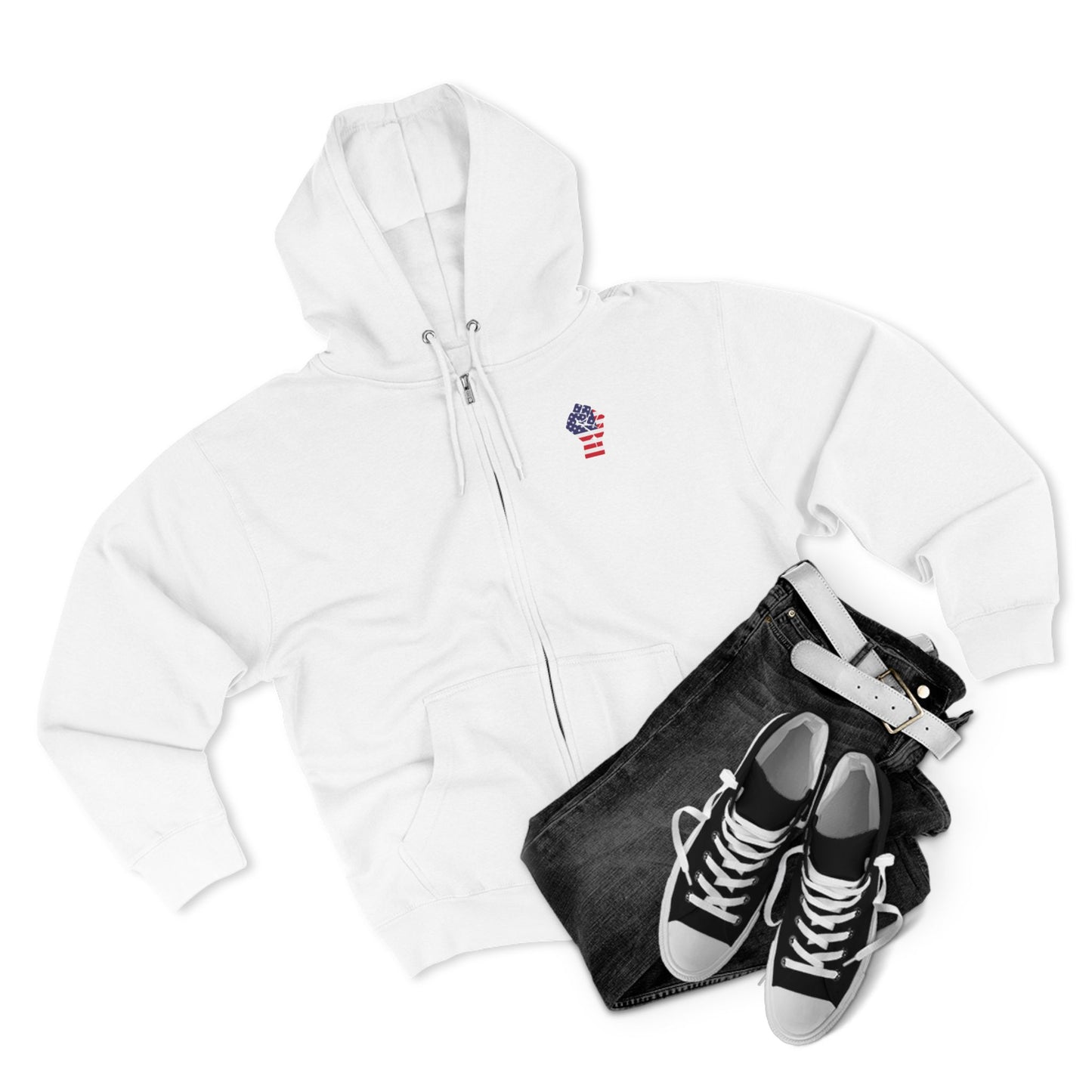 Sudadera con capucha y cremallera unisex Segunda Enmienda ¡Manteniendo nuestras libertades de "Nosotros, el pueblo"!