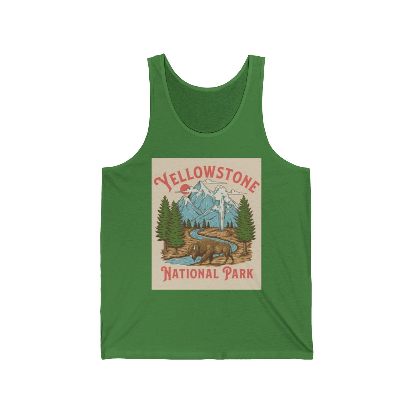 Camiseta unisex de aventura en el Parque Nacional de Yellowstone: diseño vintage y personalizable