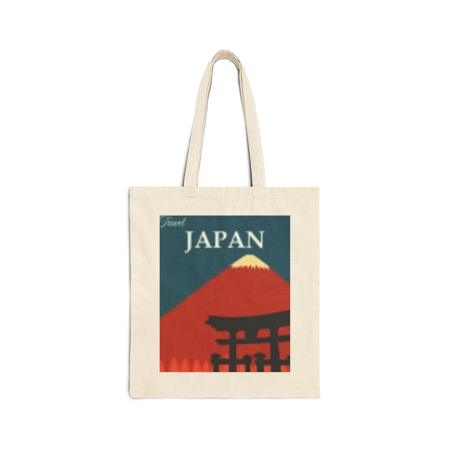 Bolsa de lona de algodón artística - Diseños vibrantes de dragón y Japón