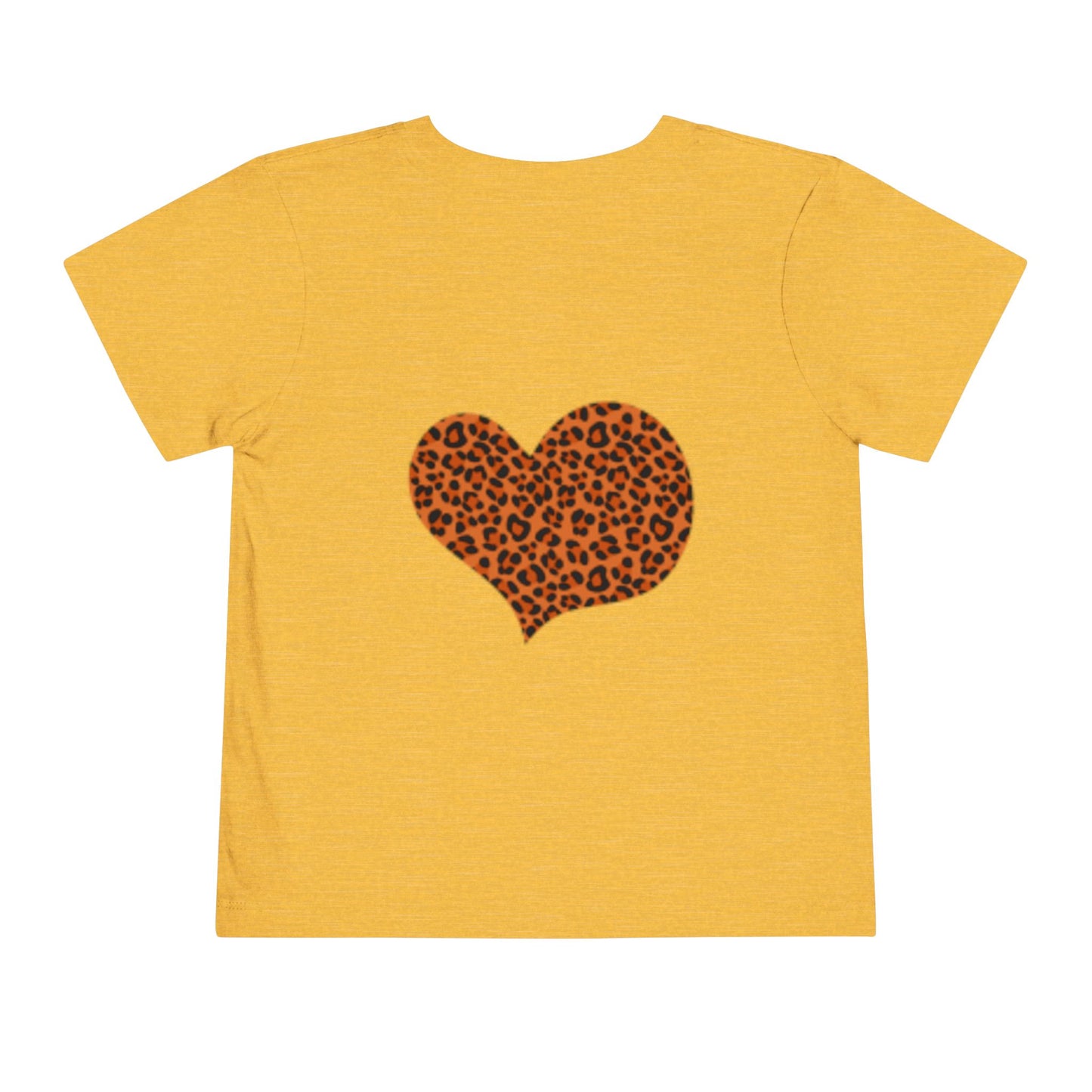 Camiseta infantil con estampado de guepardo - Diseño de corazón salvaje