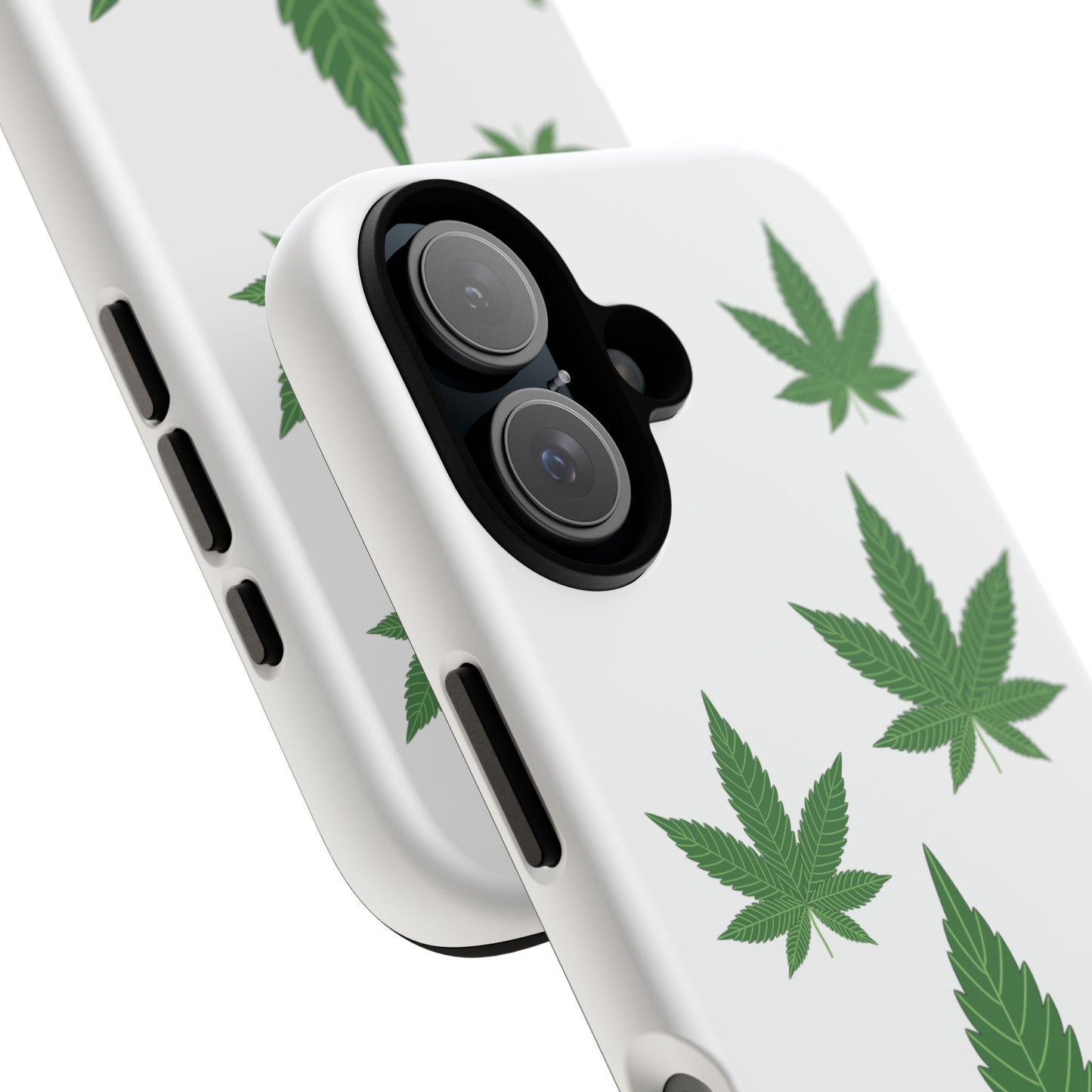Funda elegante para teléfono con temática de cannabis: diseño resistente y duradero