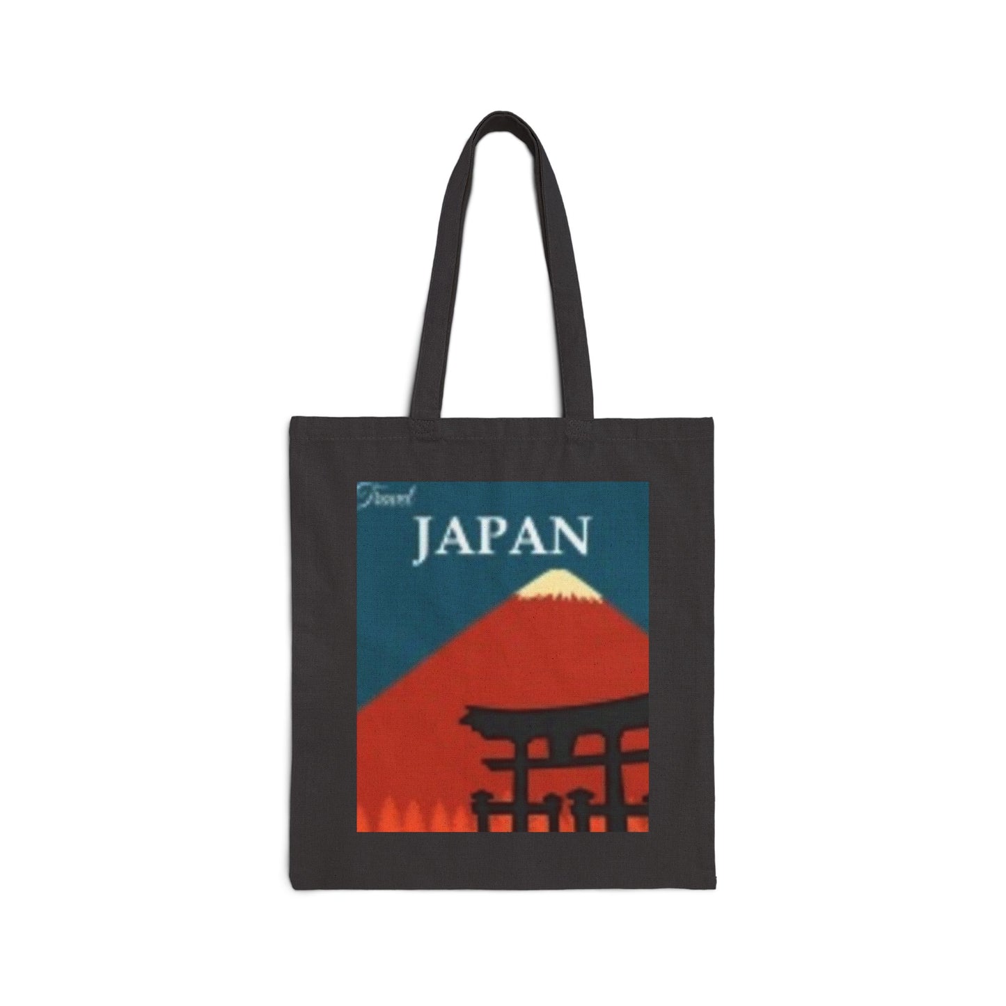 Bolsa de lona de algodón artística - Diseños vibrantes de dragón y Japón