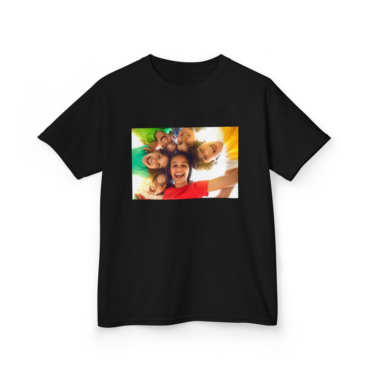 Colorful Fun Kids & Happy Face Tee - Playful Cotton T-Shirt for Summer Adventures, Birthday Gifts, Family Gatherings, Everyday Wear, Back-to-School