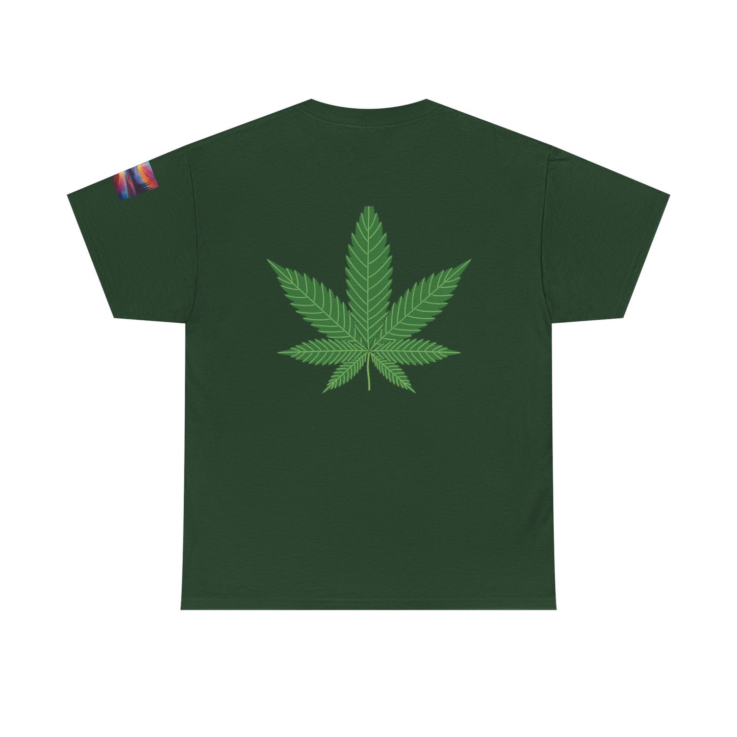 Cannabis Skull Heavy Cotton Tee, Unisex Cannabis T-Shirt, Grunge Vibe Shirt, Halloween Costume, Streetwear