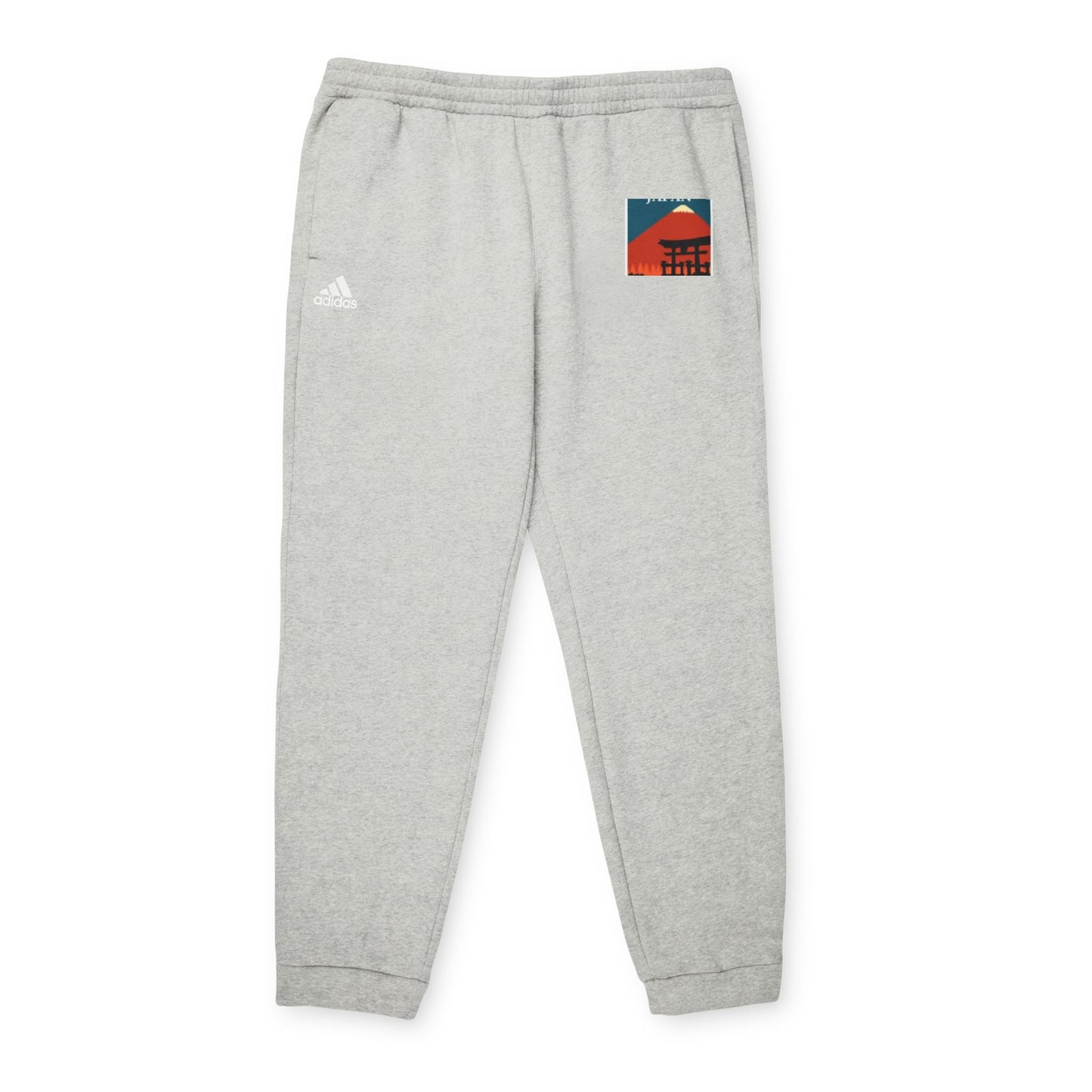 Cozy adidas Fleece Joggers with Vintage Mountain Design