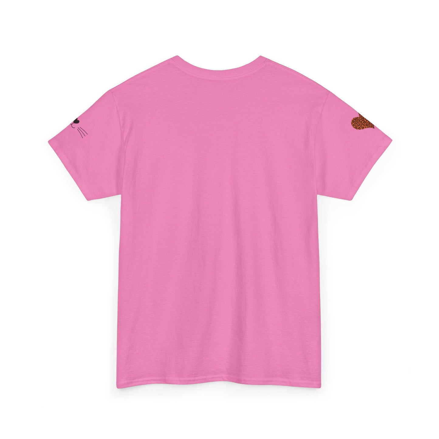Camiseta unisex de algodón grueso con diseño de gato divertido - "¿Quién soy yo?"