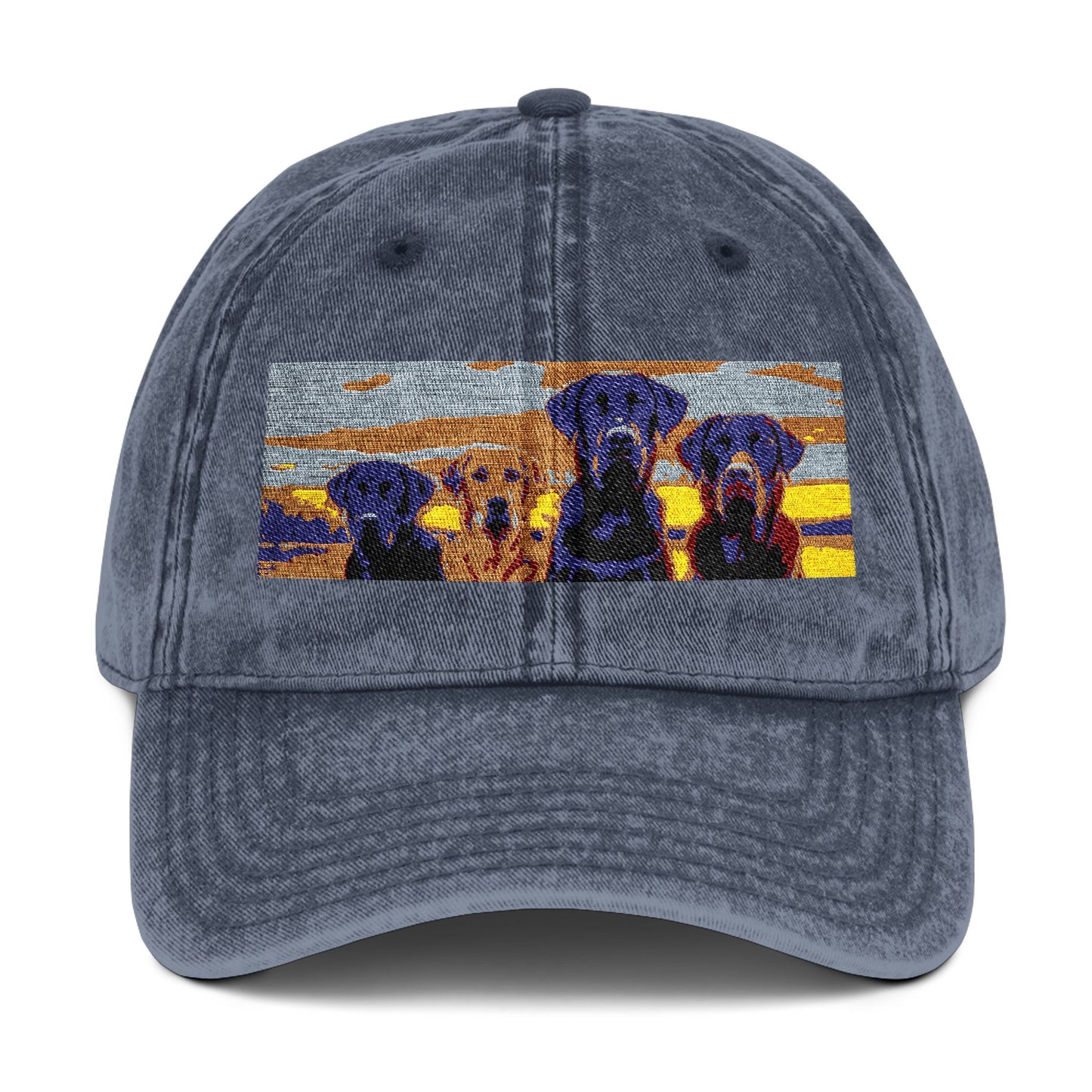 Vintage Embroidered Dog Cap - Perfect for Dog Lovers
