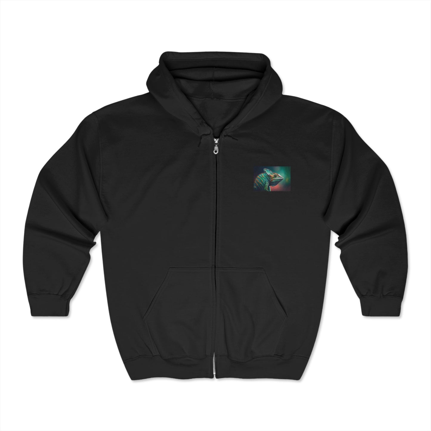 Sudadera con capucha y cremallera completa "Cat Underwater" con gafas
