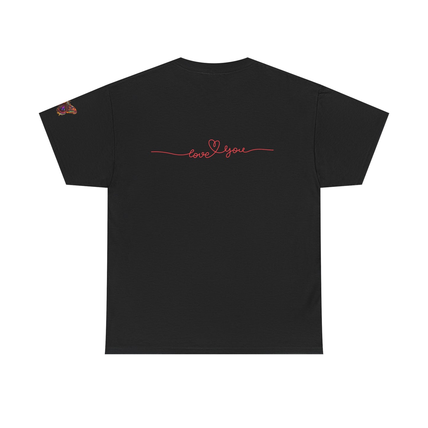 Camiseta unisex de algodón grueso Bohemian Heart: perfecta para el amor y el cariño.
