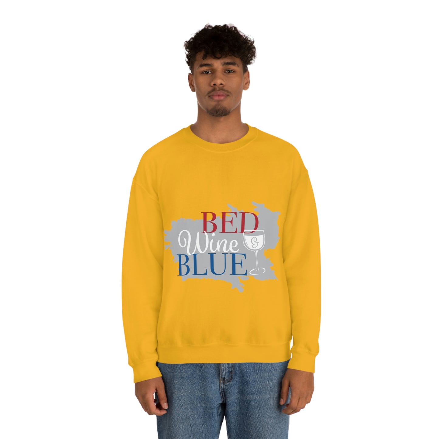 Sudadera de cuello redondo de color azul vino tinto ¡Voy a ir a una fiesta!