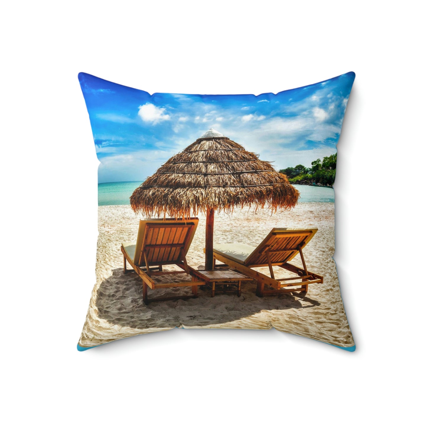 Relajarse en la playa Almohada cuadrada Vacaciones Viajes Dormir Relajarse Conducir Niños