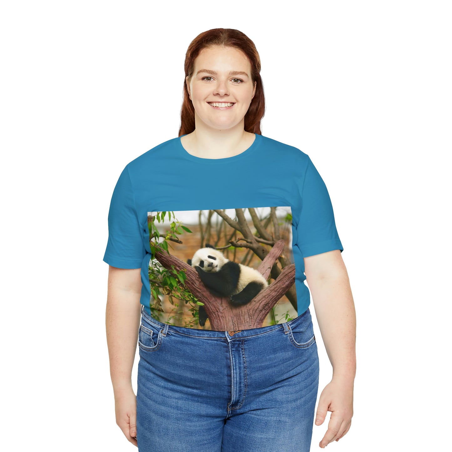 Camiseta de manga corta unisex con diseño de oso panda. Siéntete cómodo y acogedor al viajar a Canadá