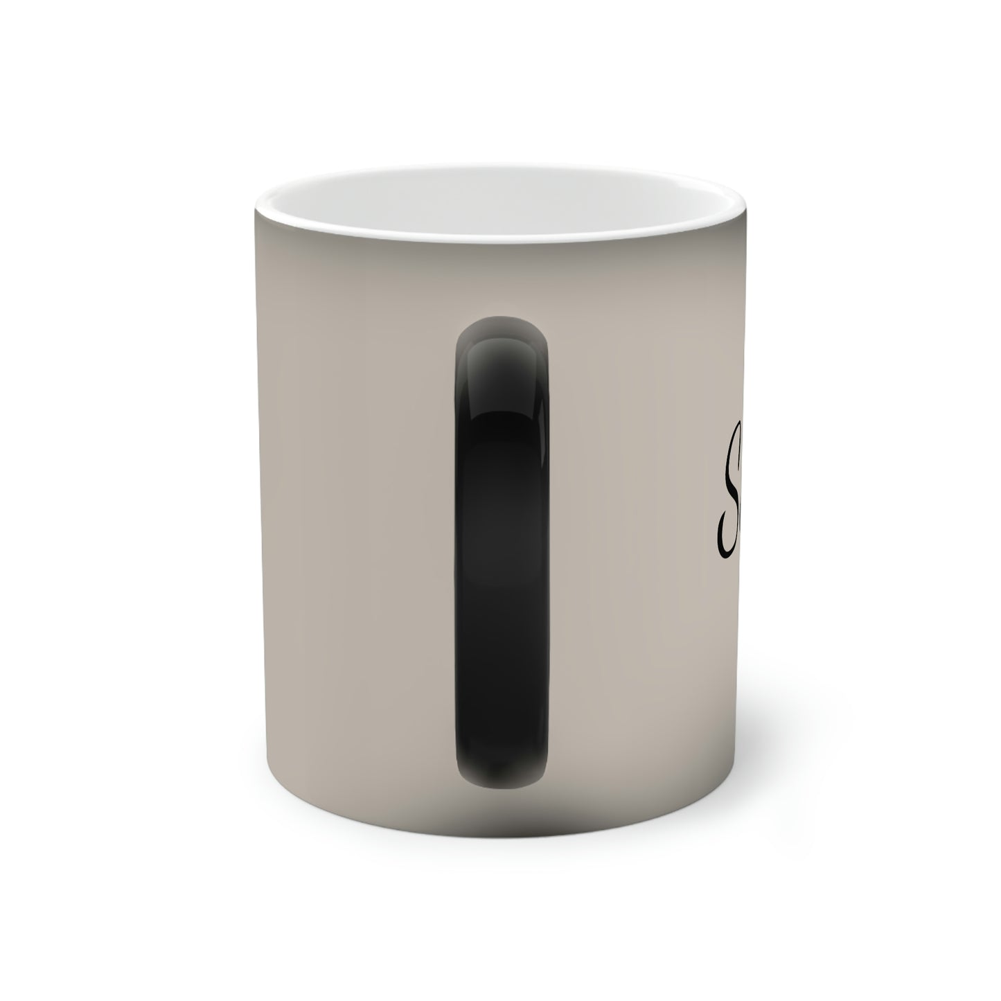 Taza que cambia de color con diseño de caballos Serenity Countryside, 11 oz, para café caliente, té, agua, refresco, jugo, sopa, zapatero de durazno