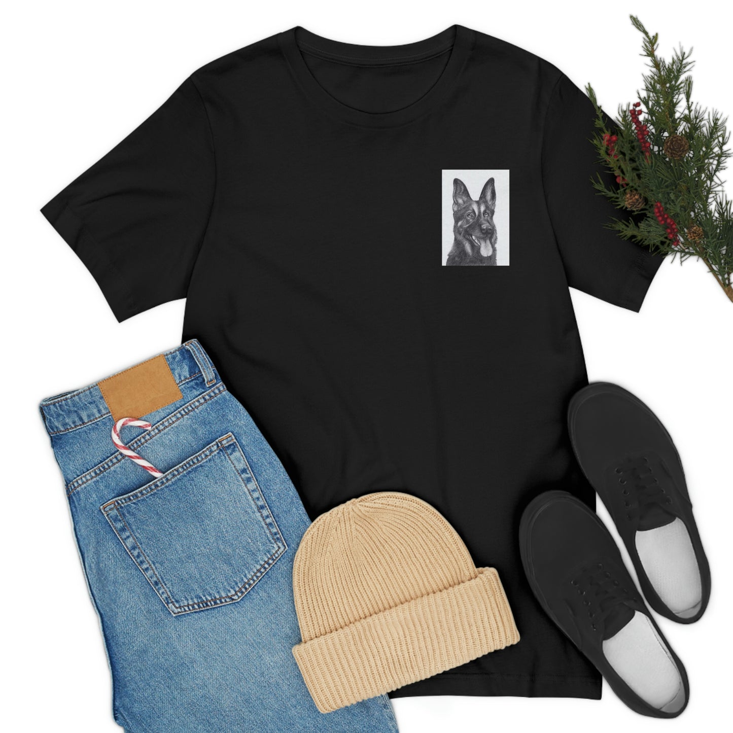 Duerme con perros y tendrás pulgas Camiseta unisex de manga corta REGALO