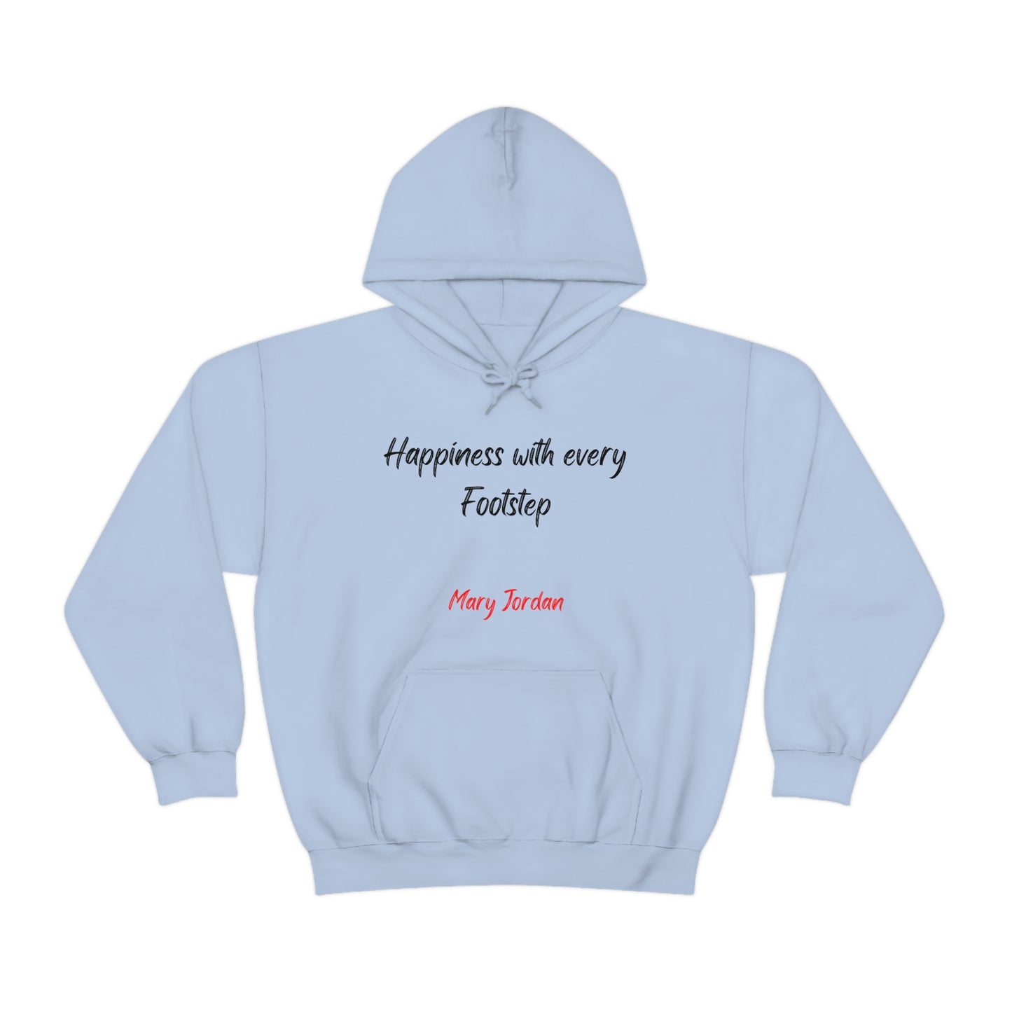 Sudadera con capucha unisex Mary Jordan Heavy Blend™ para hombre, mujer y niño, Happiness With Every Step