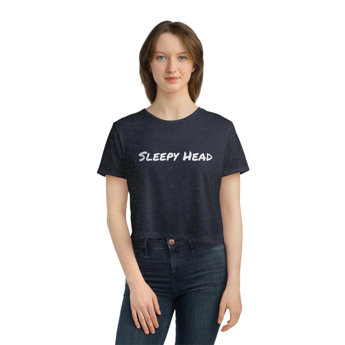 Camiseta corta para mujer Sleepy Head Maze negra Pijama informal Viajes Relájese